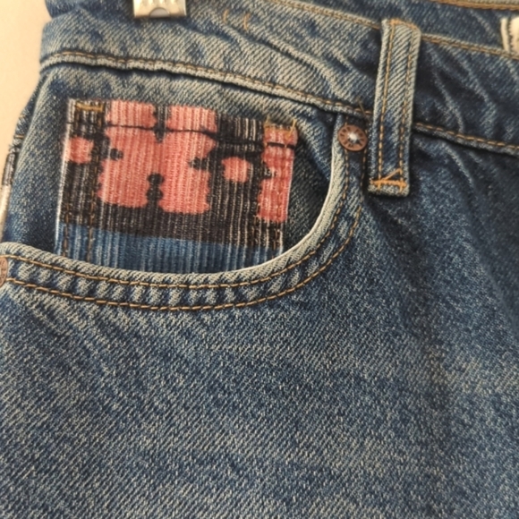 Free People Rocky Mountain Corduroy Patchwork Jeans - Picture 9 of 16
